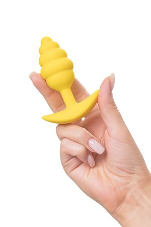 Желтая анальная втулка Vikki - 9 см.